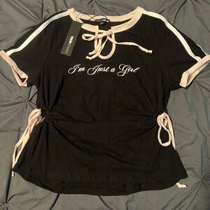 “I’m Just a Girl” Baby Tee